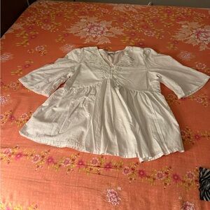 White Embroidered top